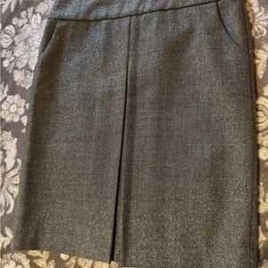Vintage J Crew Black/Gold Dressy Wool Pencil